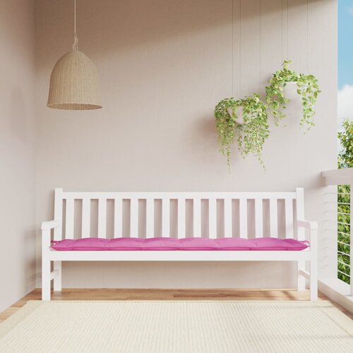  Jastuk za vrtnu klupu ružičasti 200 x 50 x 7 cm od tkanine Cijene