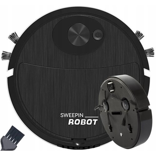  Aku. robotski sesalnik 2 metlice USB črn SWEEPIN ROBOT Cene
