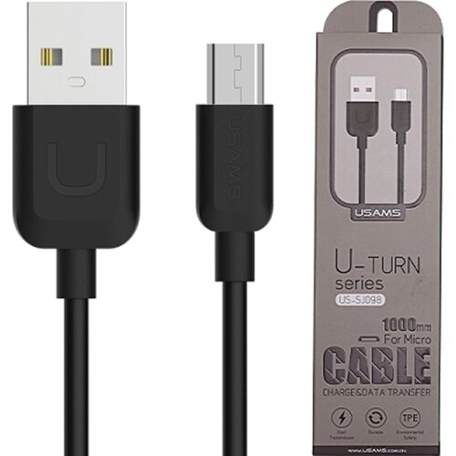 Usams MIKRO USB KABEL 1M ČRN/ČRN ZA TELEFONE 2A POLNILEC, (21980447) Cene