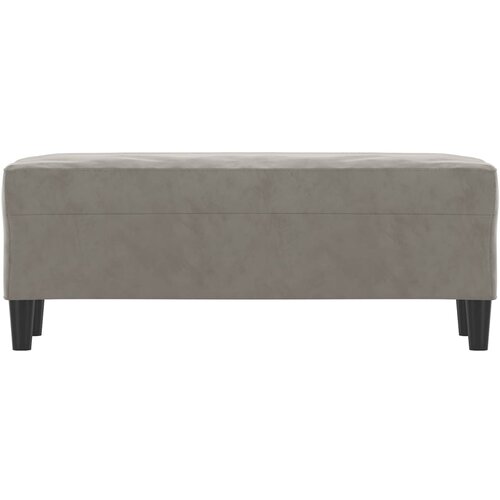  Klupa svjetlosiva 100 x 35 x 41 cm bar&amp;scaron;unasti Slike
