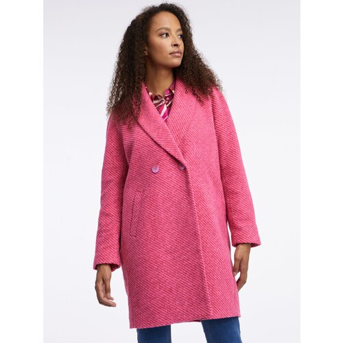 Orsay Dark pink coat with wool - Ladies Slike