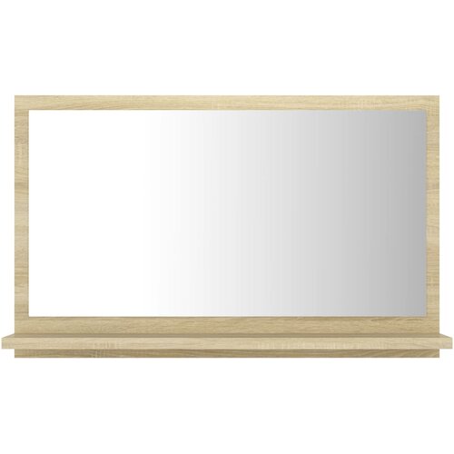  Kupaonsko ogledalo boja hrasta 60x10,5x37 cm konstruirano drvo Slike
