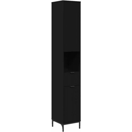 VidaXL Visoka kopalni&amp;scaron;ka omara Črna 31.5 x 33 x 190 cm Konstruiran les, (5000064612) Slike