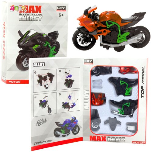  Metalni motor za sastavljanje 1:14 DIY - narančasto/zeleni Cene