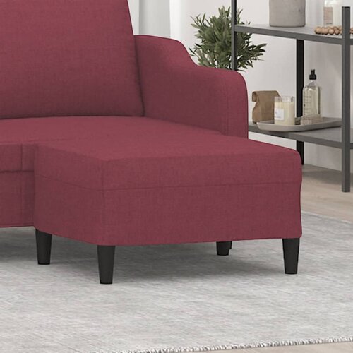 VidaXL Stolček za noge vinsko rdeče 70x55x41 cm blago Slike