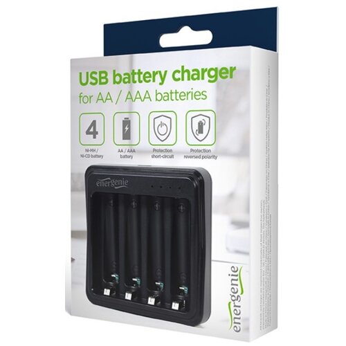 Gembird BC-USB-03 usb type-c punjac aa/aaa baterija Slike