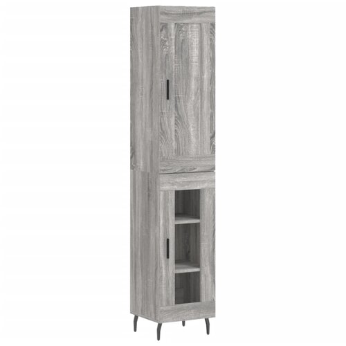  Visoka komoda siva sonome 34,5x34x180 cm od konstruiranog drva Slike