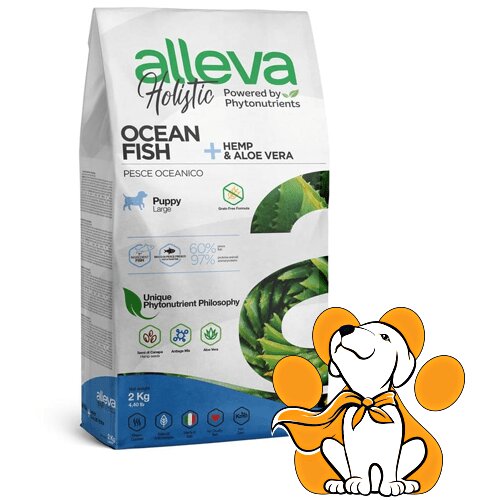 Alleva holistic Puppy Maxi Ocean Fish 2kg, Suva Hrana Sa Ribom Za Štence Slike