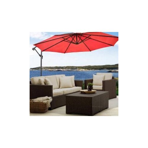 LemonPlanet Viseći suncobran 300cm Parasol/ crvena Cene