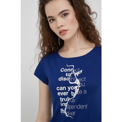 Sisley Pamučna majica boja: tamno plava