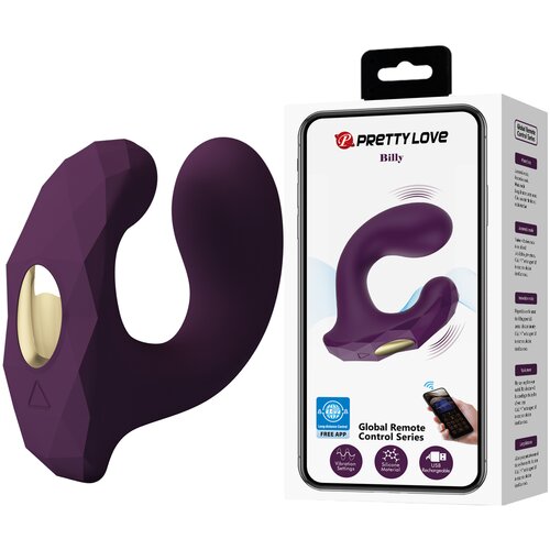 Pretty Love Billy G-Spot Vibrator with App Remote Control Purple Cijene