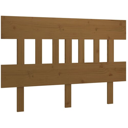  Uzglavlje za krevet boja meda 203,5x3x81 cm masivna borovina Slike