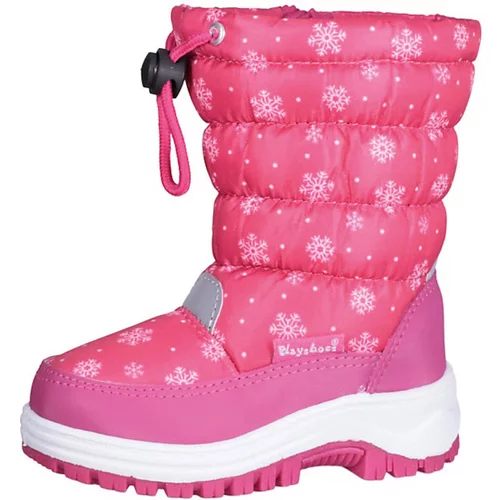 Playshoes Čizme za snijeg svijetlosiva / roza / bijela