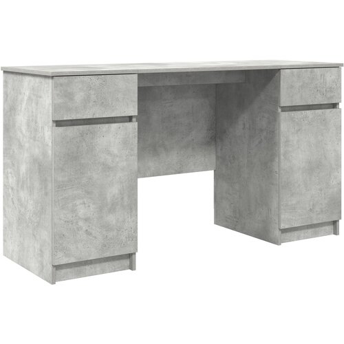 VidaXL Stol Beton Sivi 140x49x76 cm Konstruirano drvo Slike