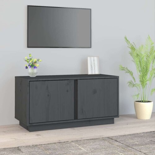 TV omarica siva 80x35x40,5 cm trdna borovina, (20731699) Slike
