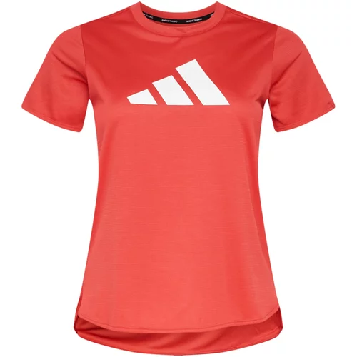 Adidas Funkcionalna majica 'Badge of Sport' svetlo rdeča / bela