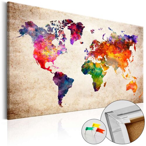  Slika na plutenoj podlozi - Colourful Universe [Cork Map] 90x60 Cijene