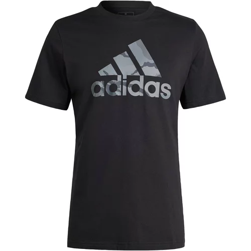 ADIDAS SPORTSWEAR Funkcionalna majica modra / siva / črna