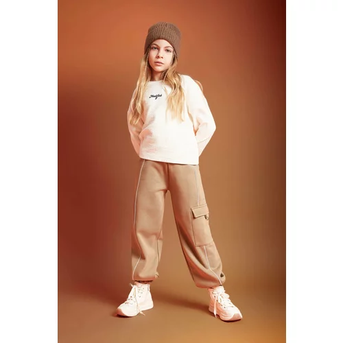 Defacto Girl Loose Fit Thick Cargo Pocket Sweatpants