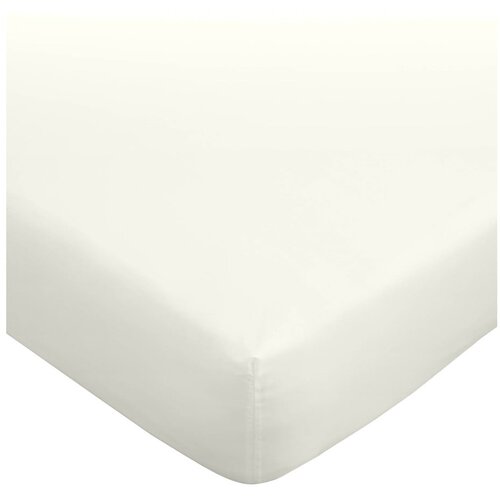 Bianca Krem plahta s gumom od egipatskog pamuka 90x190 cm &amp;ndash; Slike