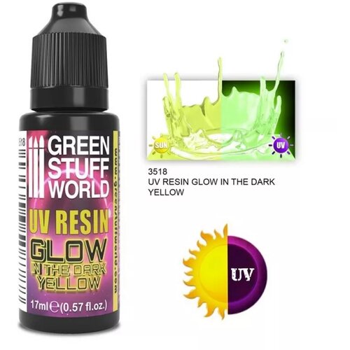 Green Stuff World Resina Ultravioleta AMARILLA / UV RESIN 17ml (Glow in the Dark) YELLOW boja Cene