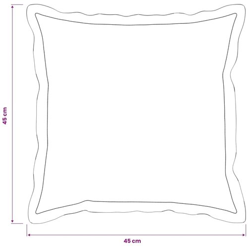 Presvlaka za jastuk 6 kom. HOUTEN Plava 45 x 45 cm - Dizajn s paspulom Plava 6 Slike
