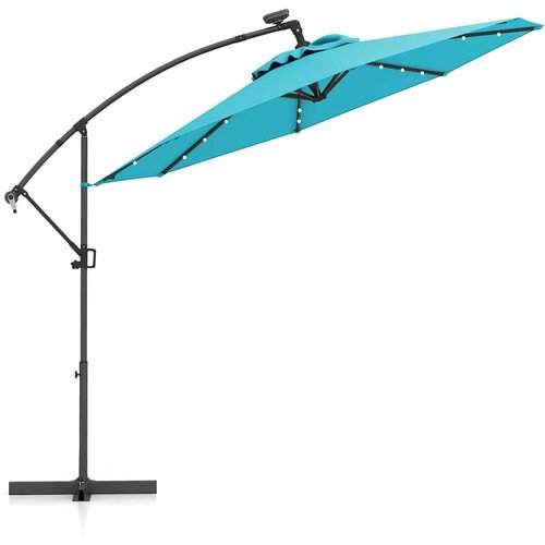 Costway Vrtni senčnik z LED lučmi, vrtljiv za 360&amp;deg;, (5000007033) Slike