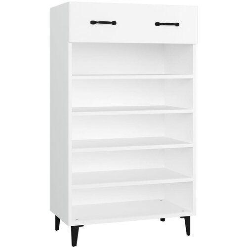Maison Chic Omarica za obutev - Kopa za čevlje bela 60x35x105 cm konstruiran les, (21776311) Slike