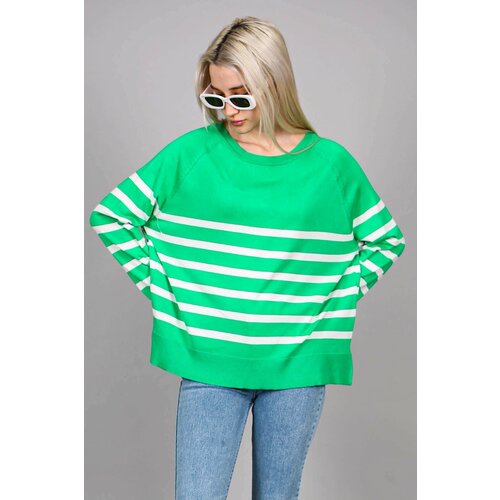 Madmext Sweater - Green - Regular fit Slike