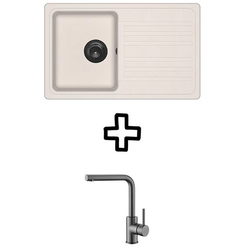 Aquasanita Set Notus SQ101AW + Zora PVD Silica/Grafit Cene