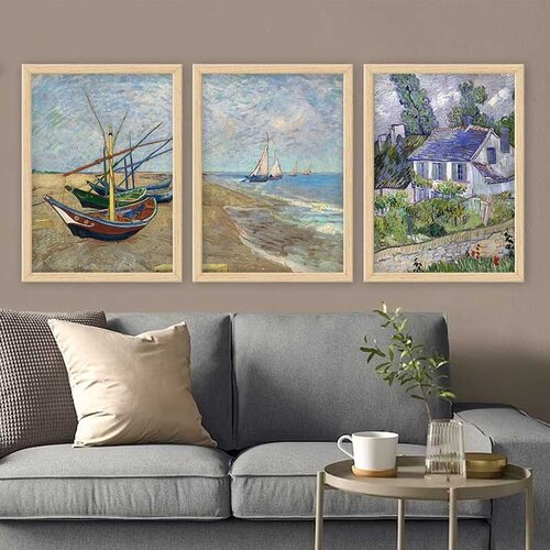 Wallity Set uramljenih slika 3NTC_UN3864925, 3 dijela Cene