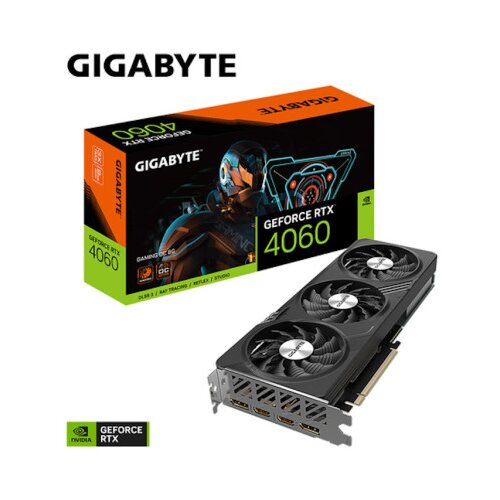 Gigabyte Grafična kartica nVidia RTX4060 Gaming OC - 8GB GDDR6 | 2xDisplayport 1.4a 2xHDMI 2.1a (GV-N4060GAMING OC-8GD), (20870771) Slike