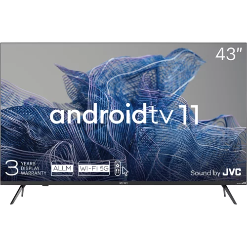  43', UHD, Android TV 11, Black, 3840x2160, 60 Hz, Sound by JVC, 2x12W, 53 kWh/1000h , BT5.1, HDMI ports 4, 24 months - 43U750NB