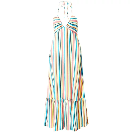 Springfield Ljetna haljina 'TIRANTES' ecru/prljavo bijela / svijetloplava / žuta / roza