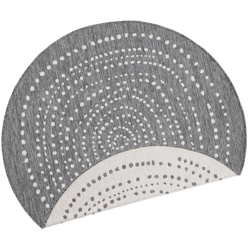 NORTHRUGS Siva zunanja preproga Bali, ⌀ 140 cm Cene