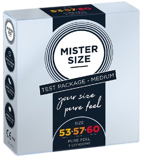 Mister Size Prezervativi prilagojeni velikosti 53mm, 57mm, 60mm, 3 kosi, (22071382) Cene