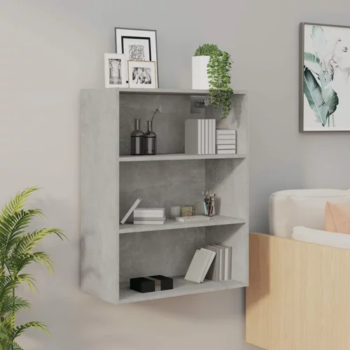 vidaXL viseći zidni ormarić siva boja betona 69,5 x 32,5 x 90 cm