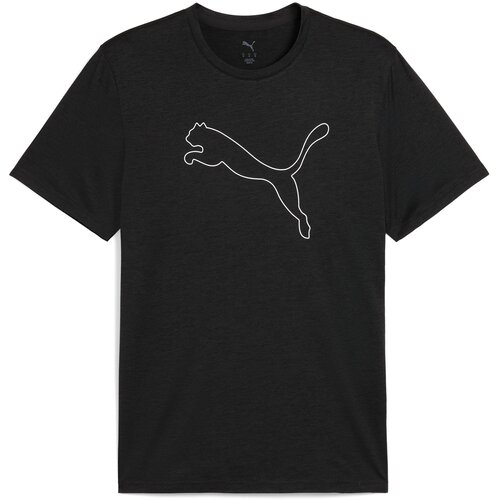 Puma Mu&amp;scaron;ka majica Tad Essential Heather Cat Tee, Crna Slike