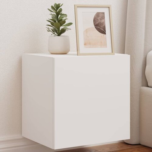  The Living Store Stenske TV omarice z LED lučkami 2 kosa bela 40,5x35x40 cm - TV Stenska Omarica, (21499116) Slike