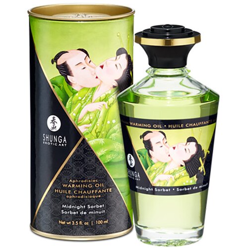 Shunga Afrodizijsko zagrijavajuće ulje - Midnight Sorbet, 100 ml Slike