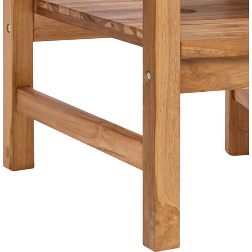 VidaXL Vanjske Stolice Smeđa 152 x 63 x 89 cm Masivna tikovina Slike