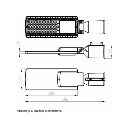  LED ULICNA SVETILJKA SL04 50W 4000K 6000lm IP65 Cene