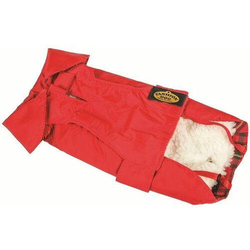 Fashion Dog vodootporni kaputić sa odvojivom postavom crveni 85cm Slike
