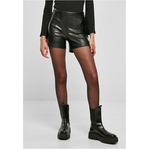 UC Ladies Ladies Synthetic Leather Shorts black Cene