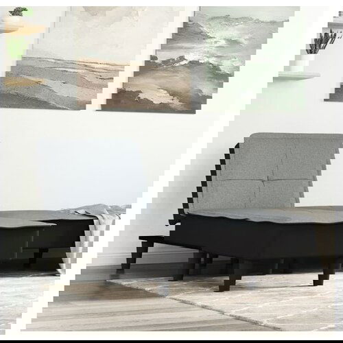 VidaXL Pocivalnik iz svetlo sive tkanine Slike