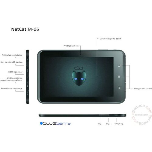 Blueberry NETCAT M-06 tablet pc računar Slike
