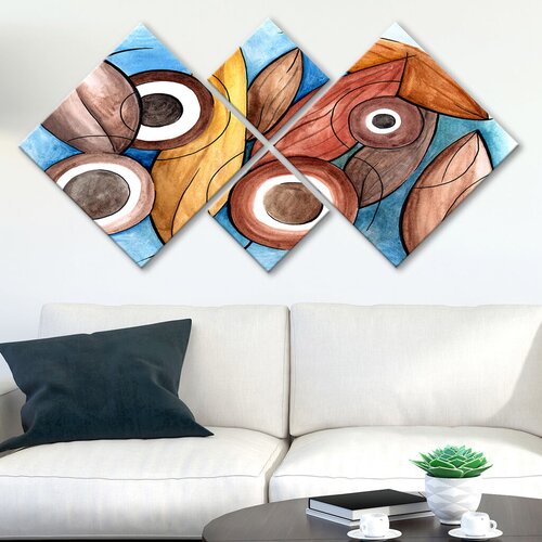 Wallity slika 4MDF349797692, 60x115 cm, 4 dijela Cijene