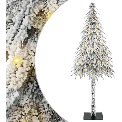 vidaXL Božično drevo med 150 LED z stojalom Bela 150 cm PE in jeklo, (5000067779) Cene