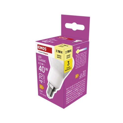  LED žarnica Classic R50 / E14 / 4,2 W (40 W) / 470 lm / Toplo bel Cene