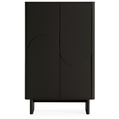 MOME Črna omarica 80x130x40 cm Solei &ndash; Cene